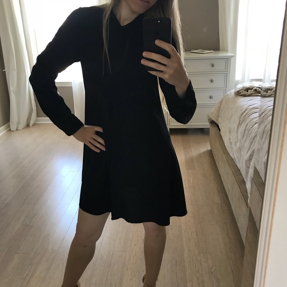 Black Shirt Dress - Picture 2 of 5